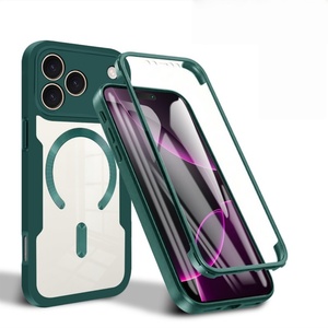 Funda Protectora 360° para iPhone 16 15 14 13 12 Pro Max, Doble Cara, Transparente, de TPU y Cristal Templado, Protección Total Contra Impactos - Product Image 6