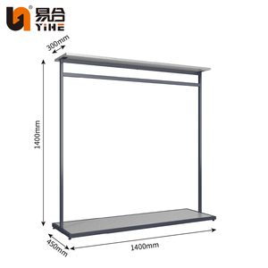 Présentoir de Magasin de Vêtements Autoportant en Métal Thermolaqué Moderne YIHE YH-WJ-08 Personnalisé, Vendu Directement par l'Usine pour Vêtements Féminins - Product Image 3