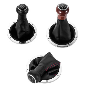 Manual Transmission Gear <b>Shift</b> <b>Knob</b> Cover Black With Red Stitching 5 Speed For Volkswagen Golf Retrofit Upgrade - Product Image 5