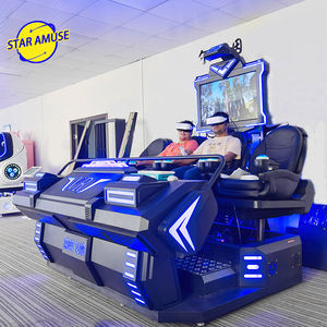 Équipement passionnant de jeu d'<span class=keywords><strong>horreur</strong></span> de carton en métal des montagnes russes d'intérieur de 9D VR 4 joueurs pour des parcs d'aventure d'aéroports de centres commerciaux - Product Image 3