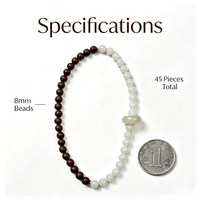 Bracelet d'encens aromatique mélangé fait main avec perles naturelles à base de plantes, bijou de poignet pour la décoration quotidienne