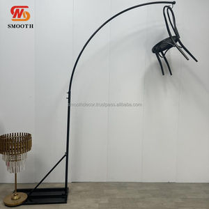 Fondo de Boda con Diseño de Espejo, Marco Semicircular de Hierro, Color Dorado/Plateado/Blanco, Personalizable para Bodas al Aire Libre, Precio de Fábrica - Product Image 6