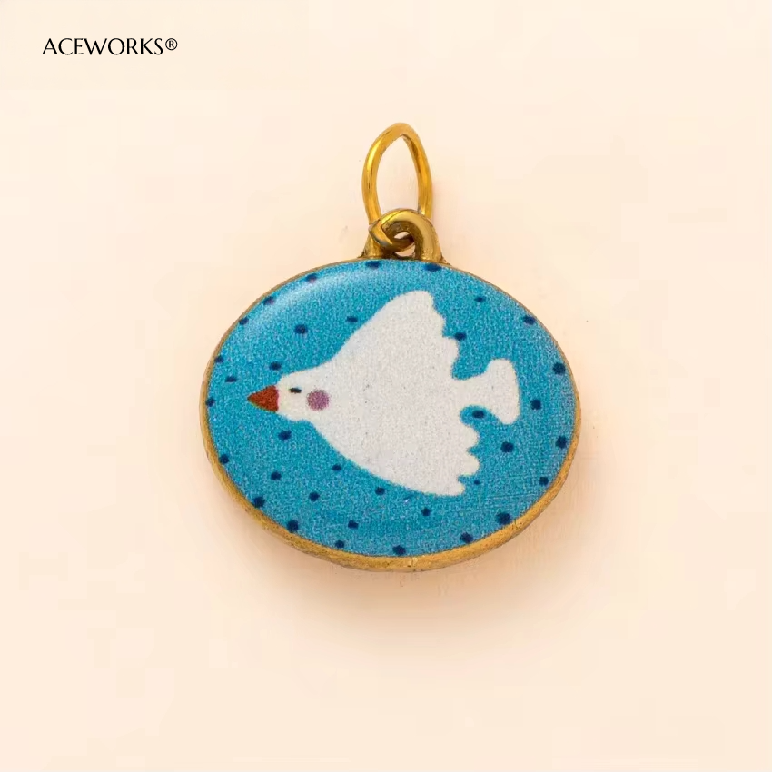 Blue Dove Charm