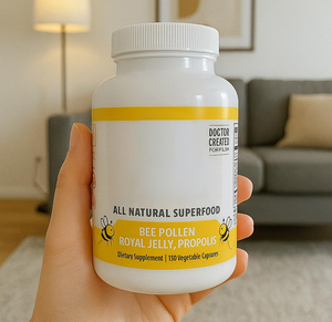 Royal Jelly Cápsulas <span class=keywords><strong>para</strong></span> Vegan Natural Organic Royal Jelly Yellow Cápsulas 1000mg - Product Image 3