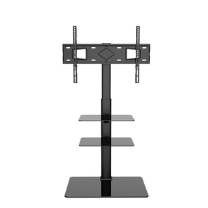 Support TV au sol universel en aluminium réglable en hauteur 600*400mm pour téléviseur 70 pouces - Product Image 1