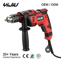 Marteau perforateur électrique filaire YIJIU industriel 620W 13mm 3000 tr/min avec moteur à balais, visseuse à percussion OEM pour le perçage