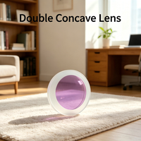 BK7 Double Concave Lens 35mm Diameter 5mm Edge Thickness Anti Scratch Surface for Optical Instrument Beam Diffusion Fittings
