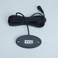 Luces LED RGBW de 9 LED para Camiones, Sincronización Musical Multicolor, Control Remoto por Bluetooth, Sistema de Iluminación Neón, Luces Estroboscópicas para Camiones Todoterreno, Combo Quad
