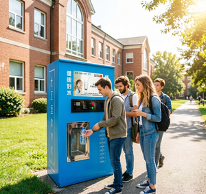 Distributeur automatique d'eau et de glace en acier inoxydable à sortie unique, <span class=keywords><strong>auto</strong></span>-nettoyant, pour garage et extérieur, avec paiement multi-modes (pièces, cartes de crédit) et affichage LED - Product Image 2
