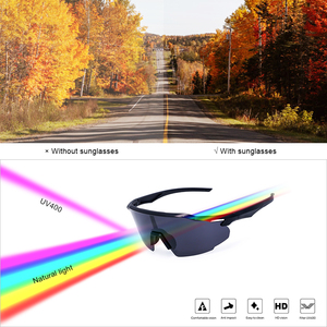 Hubo thời trang TR90 khung cổ điển cơ bản của phụ nữ người đàn ông Lái xe Kính phân cực thể thao Windproof Kính - Product Image 3