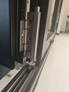 Porta Scorrevole Pieghevole Moderna in Lega di Alluminio Bastion con Doppio Vetro e Zanzariera, Superficie Rifinita Impermeabile per Interni Cucina - Product Image 2