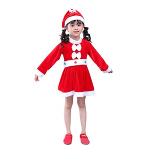 Disfraces navideños para niños y niñas, trajes de Papá Noel, traje rojo para actuaciones, ropa navideña para niños - Product Image 5
