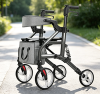 Déambulateur pour personnes âgées SimplyWalk avec double suspension à ressorts et grandes roues pour les vendeurs de commerce électronique, service ODM mondial