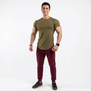 เสื้อยืดออกกำลังกายแบบสปอร์ต น้ำหนักเบา ใส่ได้สองด้าน สำหรับผู้ชาย วิ่ง ฟิตเนส เสริมสร้างกล้ามเนื้อ ผ้าฝ้าย ระบายอากาศด้านหน้า แขนสั้น - Product Image 1