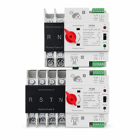 Commutateur de transfert automatique (ATS) AC direct usine 16A 20A 25A 32A 40A 50A 63A 80A 100A 2P 3P 4P 400V – Commutateur de commutation double alimentation