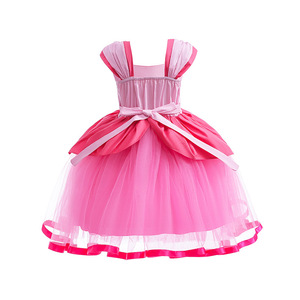Nueva llegada niñas melocotones TV <span class=keywords><strong>y</strong></span> película disfraces tutú vestido niños Halloween Cosplay fiesta <span class=keywords><strong>de</strong></span> cumpleaños Marios con <span class=keywords><strong>princesa</strong></span> melocotón <span class=keywords><strong>disfraz</strong></span> - Product Image 3
