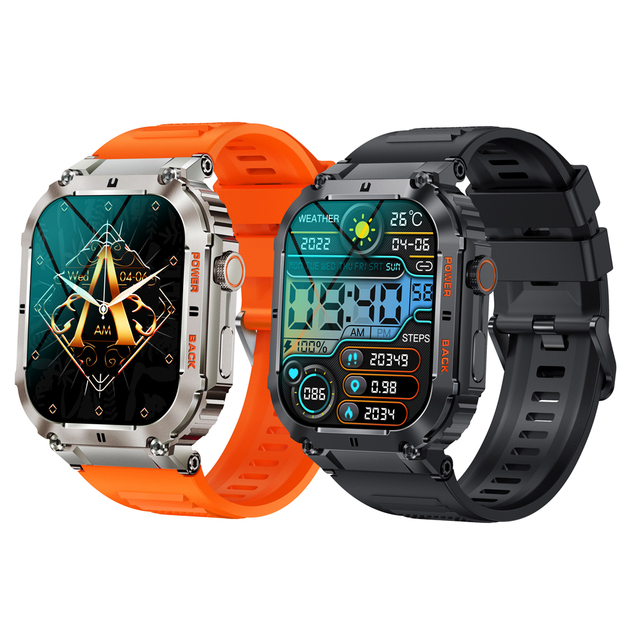 Outdoor Sports BT Calling 400mAh Battery Health Heart Rate BP Monitoring PK K52 K56 K57pro K57PRO Smart Watch