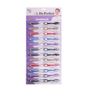 Brosse à dents manuelle légère et fine avec manche en plastique pour adultes, poils moyens, design coloré, usage domestique, service ODM - Product Image 4