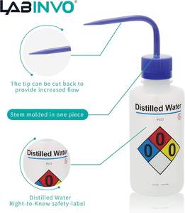 Juego de Botellas de Lavado de LDPE para Productos Químicos de Seguridad: Acetona, <span class=keywords><strong>Alcohol</strong></span> Etílico, Metanol, Isopropanol, Agua Destilada - Product Image 5