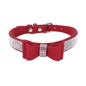 Accesorios para mascotas, <span class=keywords><strong>collar</strong></span> de cuero con nudos de lazo ostentosos para perros, productos para mascotas, pajarita - Product Image 5