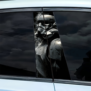 Pegatina para pilar B de coche, calcomanía con patrón de Stormtrooper de <span class=keywords><strong>Star</strong></span> <span class=keywords><strong>Wars</strong></span>, pegatina impermeable de vinilo para poste de puerta de columna central de coche - Product Image 3