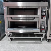 Four de cuisine professionnel multifonction à commande par bouton, en acier inoxydable, à gaz, garantie 1 an, pour la pâtisserie en restaurant