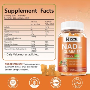 Gomitas de NAD+ con Resveratrol, Biotina, Colágeno y Vitaminas, Marca Privada ODM/OEM, Apoyo Inmunológico para Adultos - Product Image 2