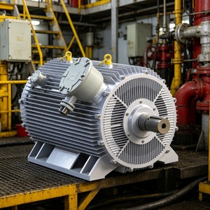 Motor de Inducción Trifásico Síncrono de Imán Permanente de Bajo Ruido, 3000W, Frecuencia Variable - Product Image 4