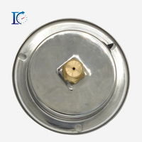 DACHENG OEM Stainless Steel Liquid Fill Glycerine Oil Dial Pressure Gauge Back Connected Vacuum Menometer DN65 NPT1/4 Y-60ZT