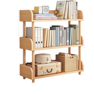 Simple Bookshelf 3 Tier Wood Storage Rack For Home Office <b>Bedroom</b> Display <b>Shelf</b> Bookcase - Product Image 5