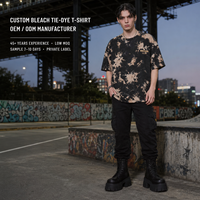 T-shirt tie-dye personnalisé fait main pour homme, coupe oversize, en coton, avec motif graphique, style streetwear, noir, vintage, marque privée, fabricant OEM ODM