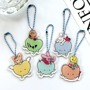 Spot SK <b>Anime</b> Cartoon Image UV Printing Acrylic PVC Key Chain Pendant Bag Decorative Souvenir with Peripheral Doll Design - Product Image 3