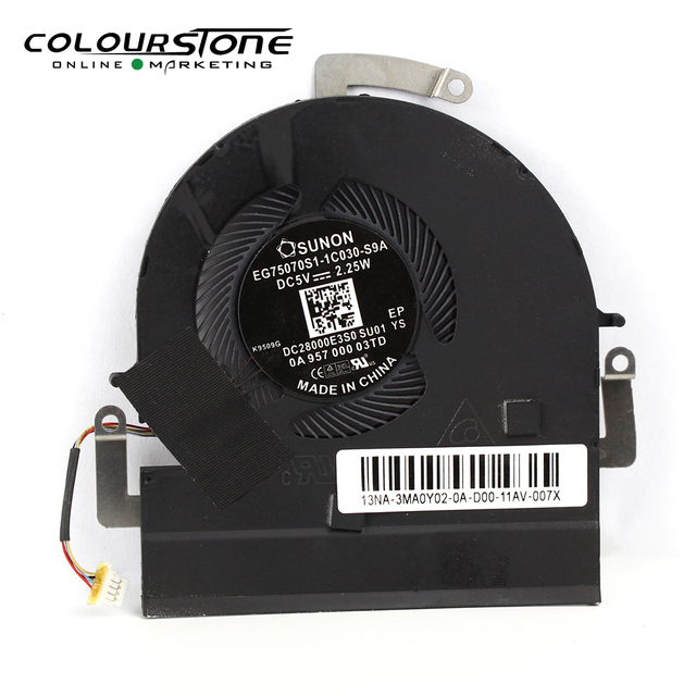 New Laptop CPU/GPU Cooling Fan Replacement with Plastic Heatsink for UX550V UX580G NS85B14-16M10