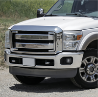 Nouvel ensemble de pare-chocs avant pour F250 F350 Super Duty 2011-2016, barre frontale en acier chromé de remplacement avec trous pour phares antibrouillard, fixation par boulons