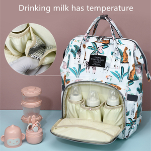 Bequemer, wasserabweisender Multifunktions-Reise-Wickelrucksack mit anpassbaren Optionen aus Polyester-Material für Babys - Product Image 5