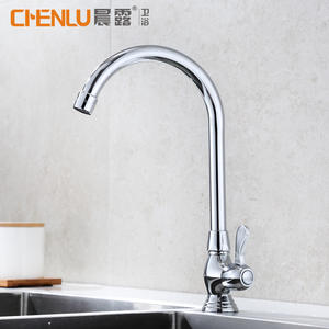 Grifo vertical frío de un solo orificio Morning Dew de 4 puntos de apertura rápida para fregadero de cocina, lavabo, fácil instalación - Product Image 5