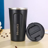 Gobelet à café en acier inoxydable 304, isolation sous vide, tasse portable avec couvercle pour la consommation quotidienne de café et les trajets domicile-travail