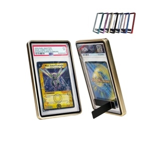 UV Protection Aluminum Magnetic Graded Card Slab Protector with <b>Stand</b> - Product Image 2