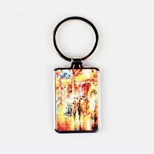 Qualisub סובלימציה מחזיקי מפתחות החסר מתכת Keychain עבור סובלימציה והאחוריים עבור לייזר הדפסה משובצת