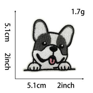 Commercio all'ingrosso piccolo animale che cammina cane tigre Patch ricamo logo Design personalizzato ricamato in ferro per cappelli di abbigliamento - Product Image 5