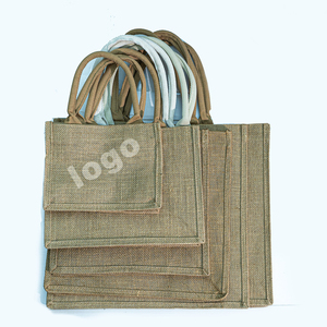 <strong>Wholesale</strong> Reusable Eco Friendly <strong>Tote</strong> Packaging With Rope Handle Durable <strong>Jute</strong> <strong>Tote</strong> <strong>Bag</strong> - Product Image 1