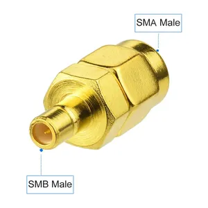 Bộ chuyển đổi SMA để SMB nam cắm & nữ Jack dây thiết bị đầu cuối RF đồng trục kết nối đồng thau - Product Image 5