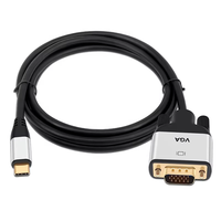 Xput USB-C Typ-C Stecker auf VGA Stecker Adapterkabel 1080P 60Hz HD-Video-Verbindungskabel für MacBook Pro Laptop Monitor Projektor