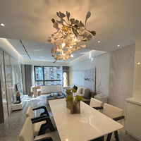 Keramik Ginkgo Blatt Anhänger, Luxushotel Großprojekt Anhänger Dekoration Anhänger