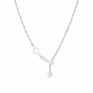 Elegante Cadena de Cuerda Ajustable de Platino Pt950, Collar Clásico Unisex, Joyería Minimalista para Regalo, 5.85 Gramos - Product Image 1