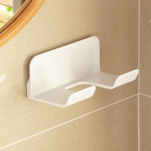 Offre Spéciale mural sans perceuse en plastique salle de bain sèche-cheveux support toilette étagère de rangement organisateur de maison - Product Image 2