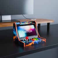 Honcam Mini Arcade Dock filaire pour Switch 2, avec 2 manettes, boutons C, fonction de réveil, joystick métallique et Turbo pour Nintendo Switch/Switch 2