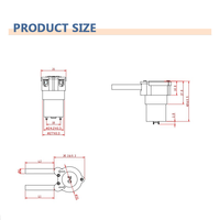 Usine directe 350 Mini péristaltique petit gel de pompe à eau électrique de distributeur automatique de savon désinfectant pour les mains 3-12V