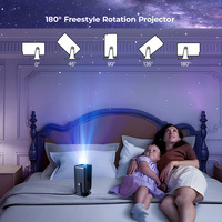 Projecteur de cinéma maison portable 4K, système Android 14, puce Amlogic 950S, 300 LED pour films et usage professionnel