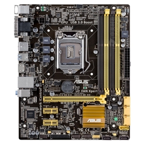 เมนบอร์ด Micro-ATX สำหรับเดสก์ท็อป B85M-G /g PLUS รุ่น4th 4ช่อง LGA1155 DDR3สำหรับเล่นเกม HDMI USB3.0แรมสูงสุด32GB - Product Image 1